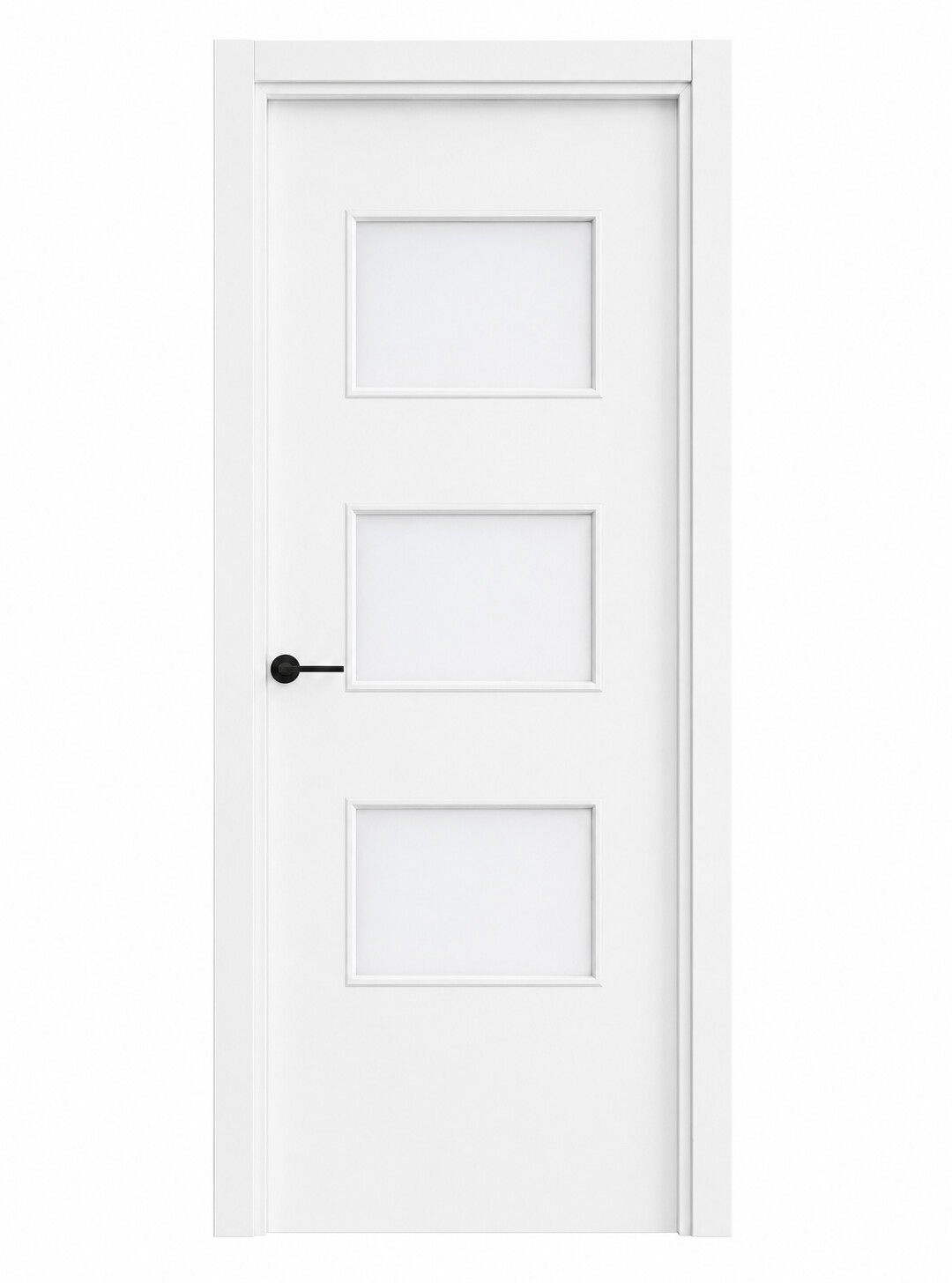 Puerta interior lacada blanca modelo lisa 3V81:417 82:420 83:422 84:432 85:434