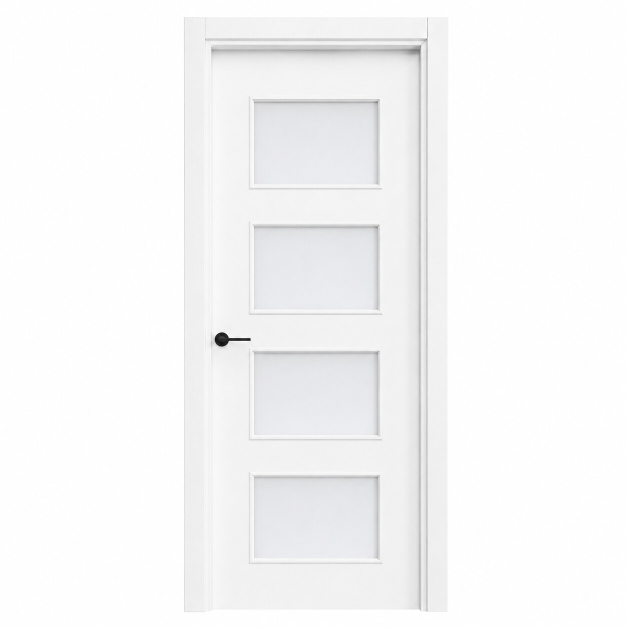 Puerta interior lacada blanca modelo lisa 4V86:437 87:440 88:442 89:452 90:454