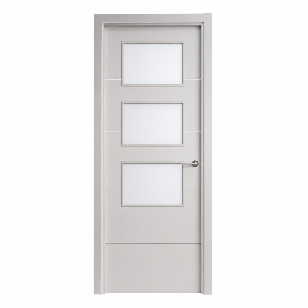 Puerta interior lacada blanca modelo 8500 3V106:517 107:520 108:522 109:532 110:534